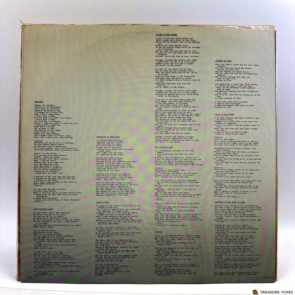 Bruce Springsteen – Darkness On The Edge Of Town - Image 4 of 4