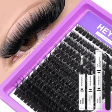 Lash Clusters Kit 100D Thick Cluster Lashes 10-18Mm Volume Eyelash Clusters D Cu