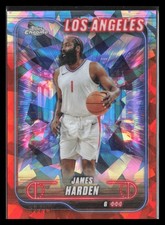 2024-25 Topps Chrome Sapphire #198 James Harden Orange Sapphire #/25