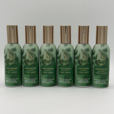 Bath & Body Works Stress Relief Eucalyptus Spearmint Room Spray Lot of 6