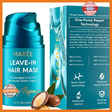 MAREE Deep Conditioning Leave-In Hair Mask - Keratin  Peptides for Damaged Hair