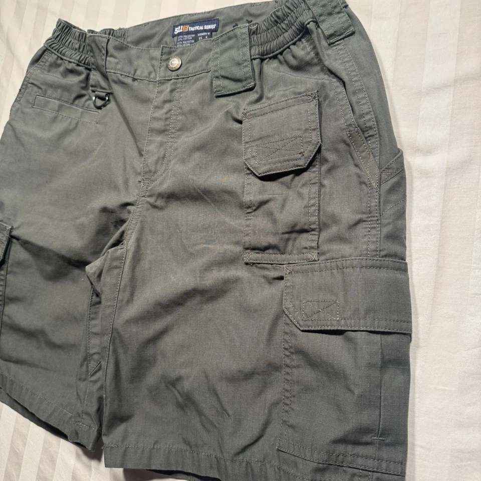Shorts tático feminino 5.11 tamanho 4 verde Taclite Pro Ripstop utilitário de carga 63071 - Imagem 2 de 4