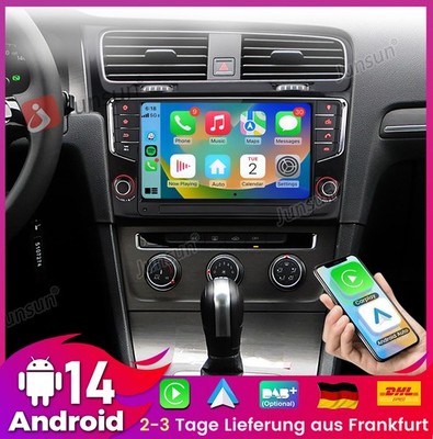 64G DAB+ Carplay Für VW Golf VII MK7 2013-2020 Android 15 Autoradio GPS Navi SWC