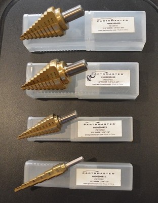 Partsmaster Economy Step drill bit for metal 4 Different sizes