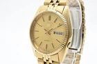 Vintage [Exc+5] SEIKO 5 7S26-3110 Gold Day Date 36mm Automatic Mens Watch JAPAN