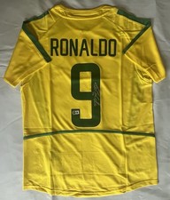 Ronaldo Nazario Brazil National Team Signed Jersey Beckett COA Brasil