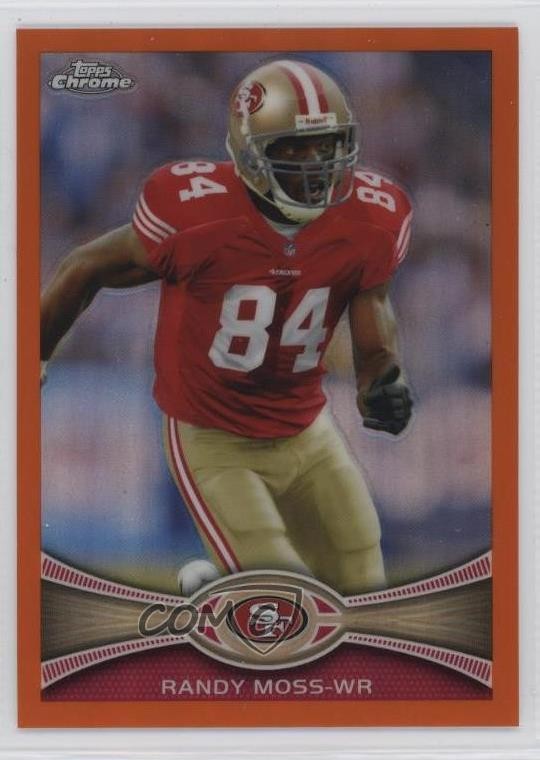 2012 Topps Chrome Retail Orange Refractor Randy Moss #32 HOF 0m5x