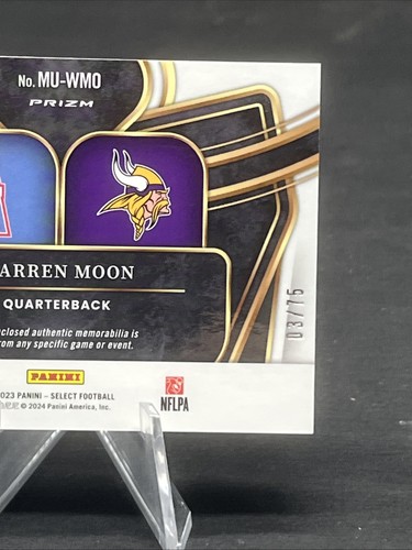 2023 Panini Select Warren Moon Multiverse White Prizm /75 - Picture 4 of 5