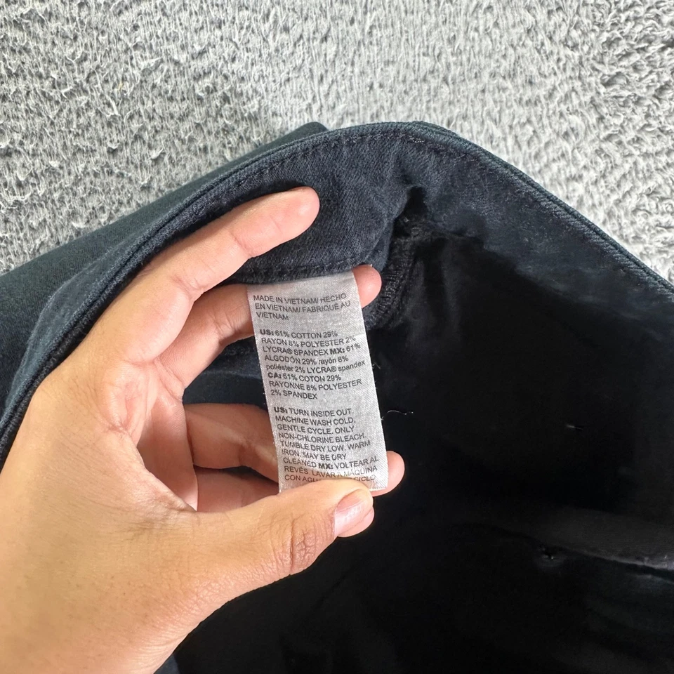 Pantalones de mezclilla Chicos para mujer talla 4 negros elásticos tan adelgazantes novia pierna ajustada tobillo Foto 4 de 4