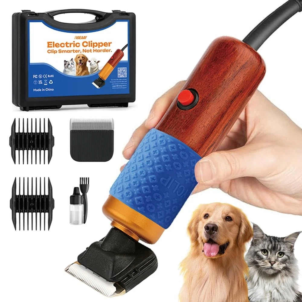 200W Professional Dog Grooming Clippers with Stepless Speed Control, Low Nois...