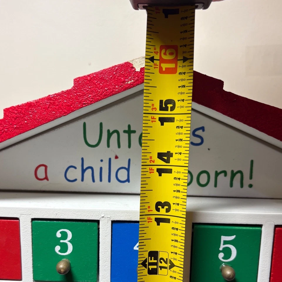 CBD Wooden Nativity Advent Calendar 24 Drawers Christmas Countdown Decor READ - Image 3 of 4