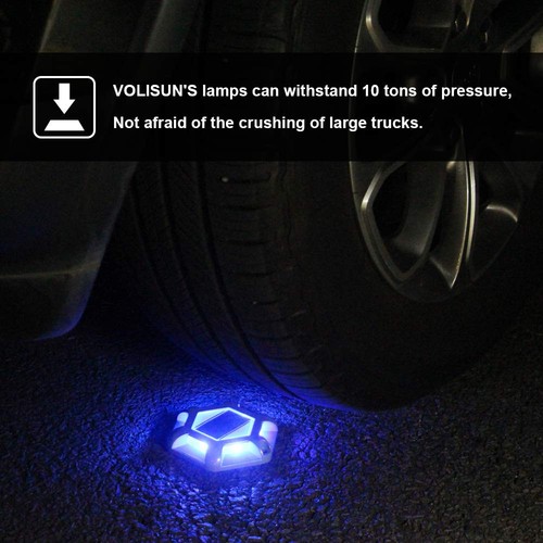 VOLISUN Solar Dock Lights Driveway Deck Lights, 12-Pack Waterproof Outdoor LE... - Picture 5 of 7