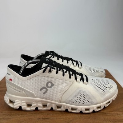 Mens On Cloud X 3 AD White Mesh Athletic Running Sneakers Shoes Size 11 M GUC