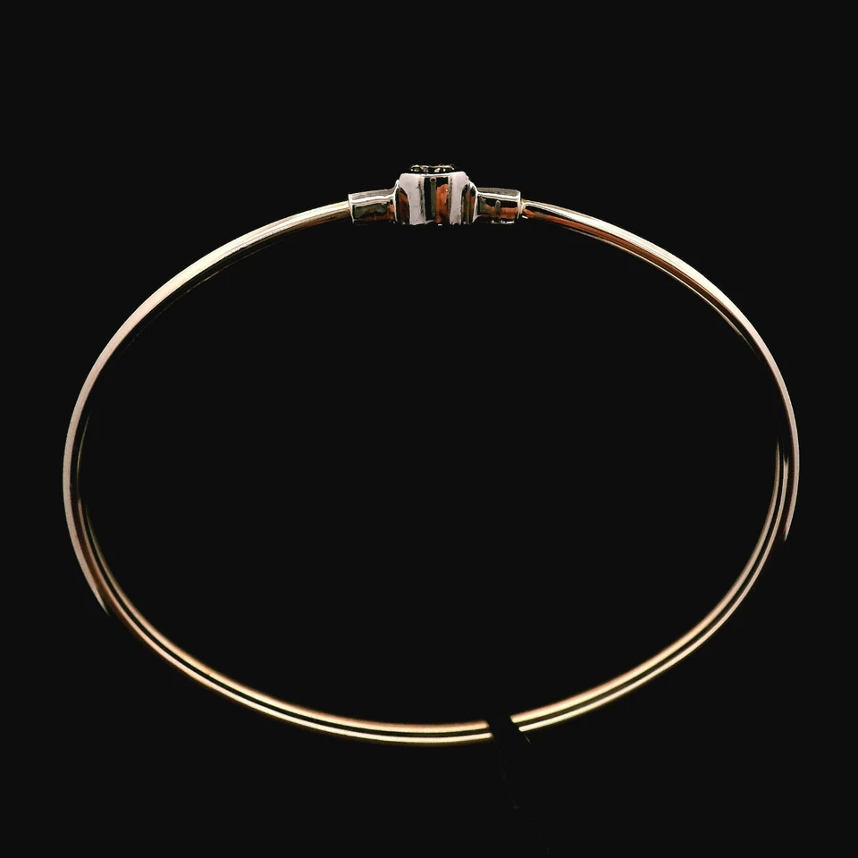 14KT Yellow Gold Diamond Bangle – .35ct I1 Z – 7.93g (5.1 DWT) - Image 3 of 4