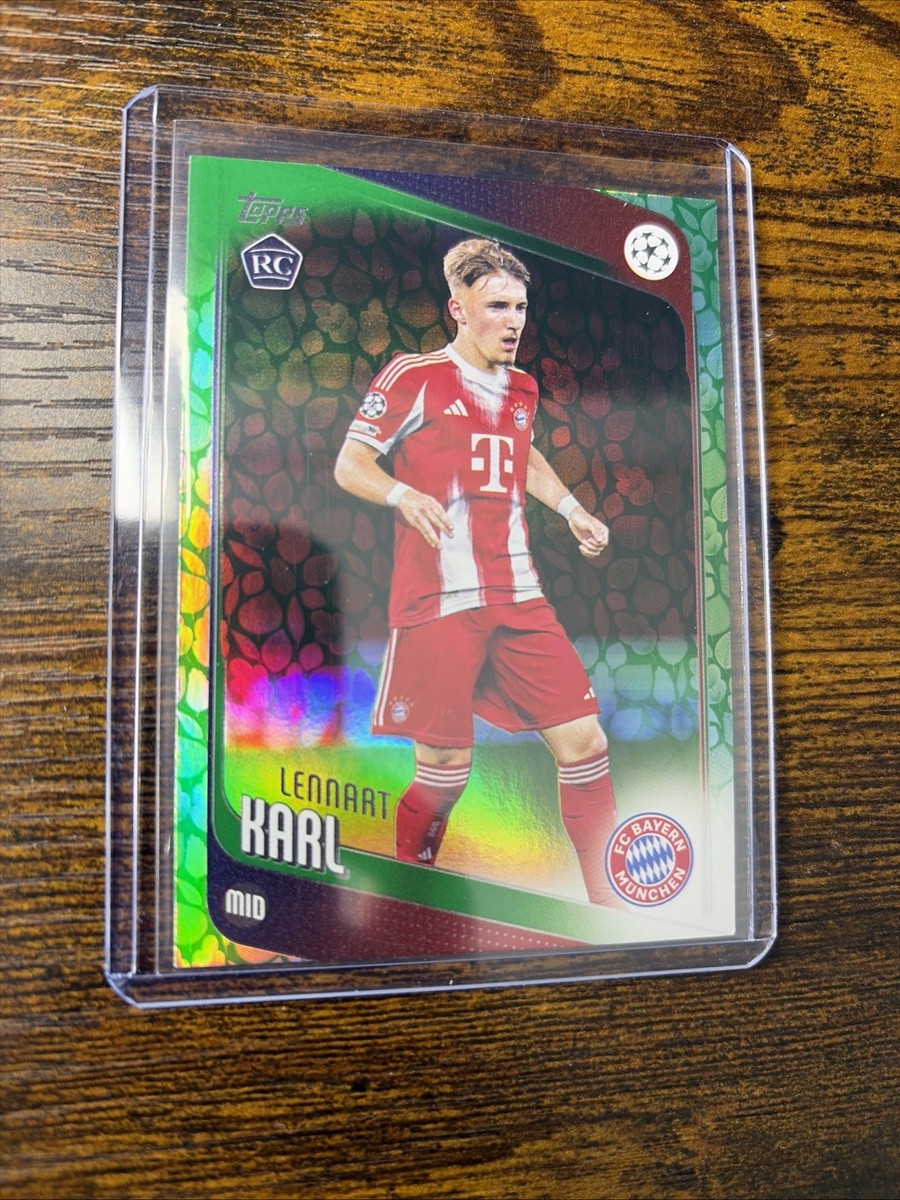 2025-26 Topps UEFA UCC Lennart Karl RC Rookie Green Leaves | eBay