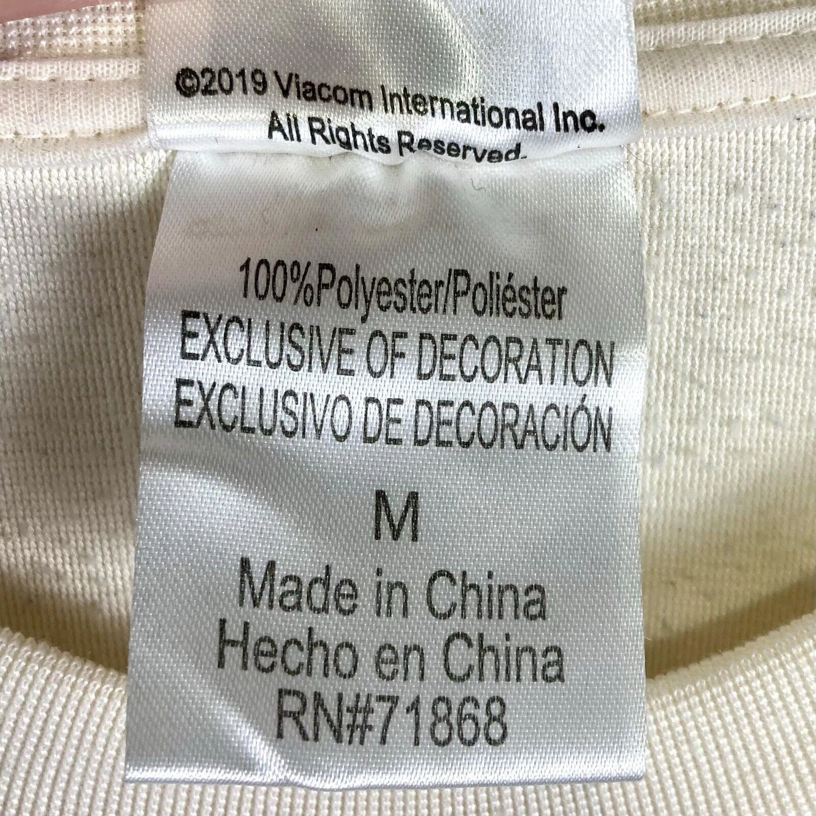 OFF WHITE MTV Donna M Terry Crema Pullover Felpa Maglione Pile Relaxed Retrò anni 80