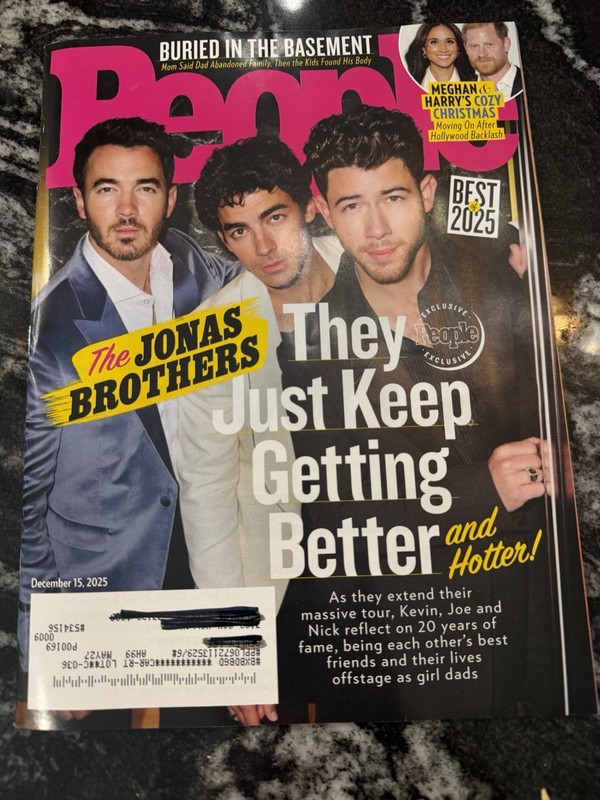 The Jonas Brothers - People Magazine - December 2025 - Brand New