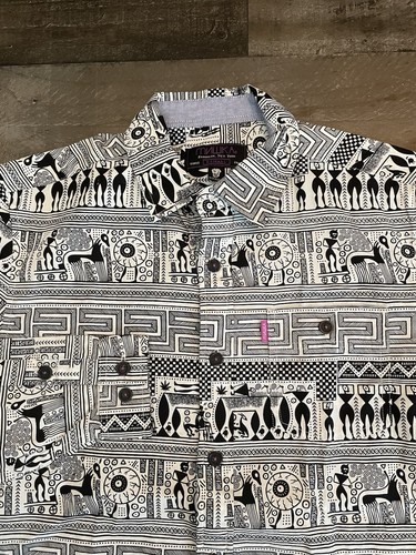 Mishka MNWKA NY Shirt Mens XS Aztec Southwestern Abstract Button Up Cotton - Picture 2 of 8