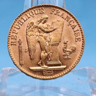 Frankreich 20 Francs 1896 A Stehender Engel Genius 6 45 Gramm 900 Gold Vz