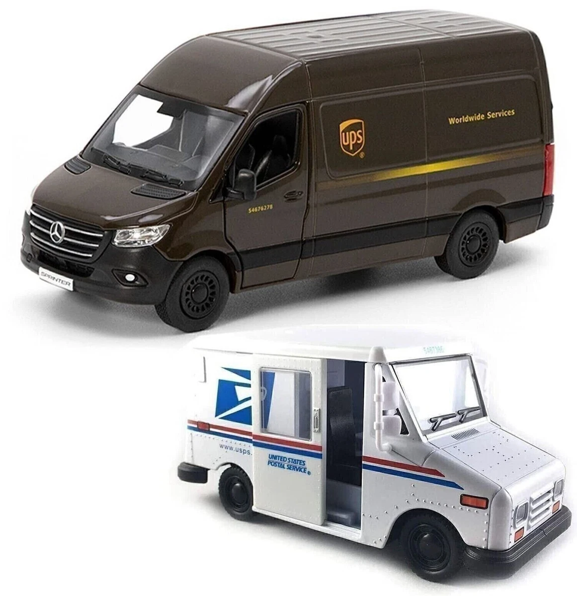 Model Kit LLV Mail Truck White USPS (United States Postal Service