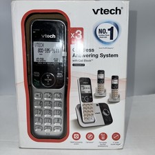 VTech 3 Handset DECT 6.0 Expandable Cordless Phone w/ Answering System CS5329-3