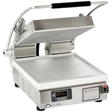 Star PST14E Pro-Max Panini Grill Smooth Alum. Plates Single 10-3/8"x23"