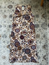 VTG 90s D&G Dolce & Gabbana Grunge 70s Collection Midi Maxi Dress Size Small 4/6