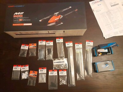 OMP Hobby M2 V2 mit Ersatzteilen/Zubehör NEU Helikopter