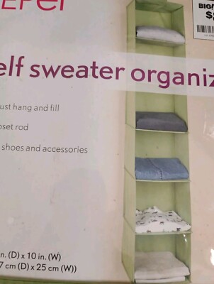 6 Shelf Sweater Shoes Organizer Fully Assembly just hang and fill