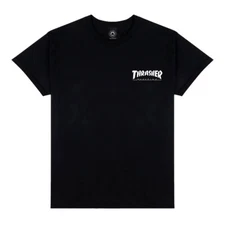 Thrasher Magazine LITTLE THRASHER LOGO Skateboard T Shirt BLACK