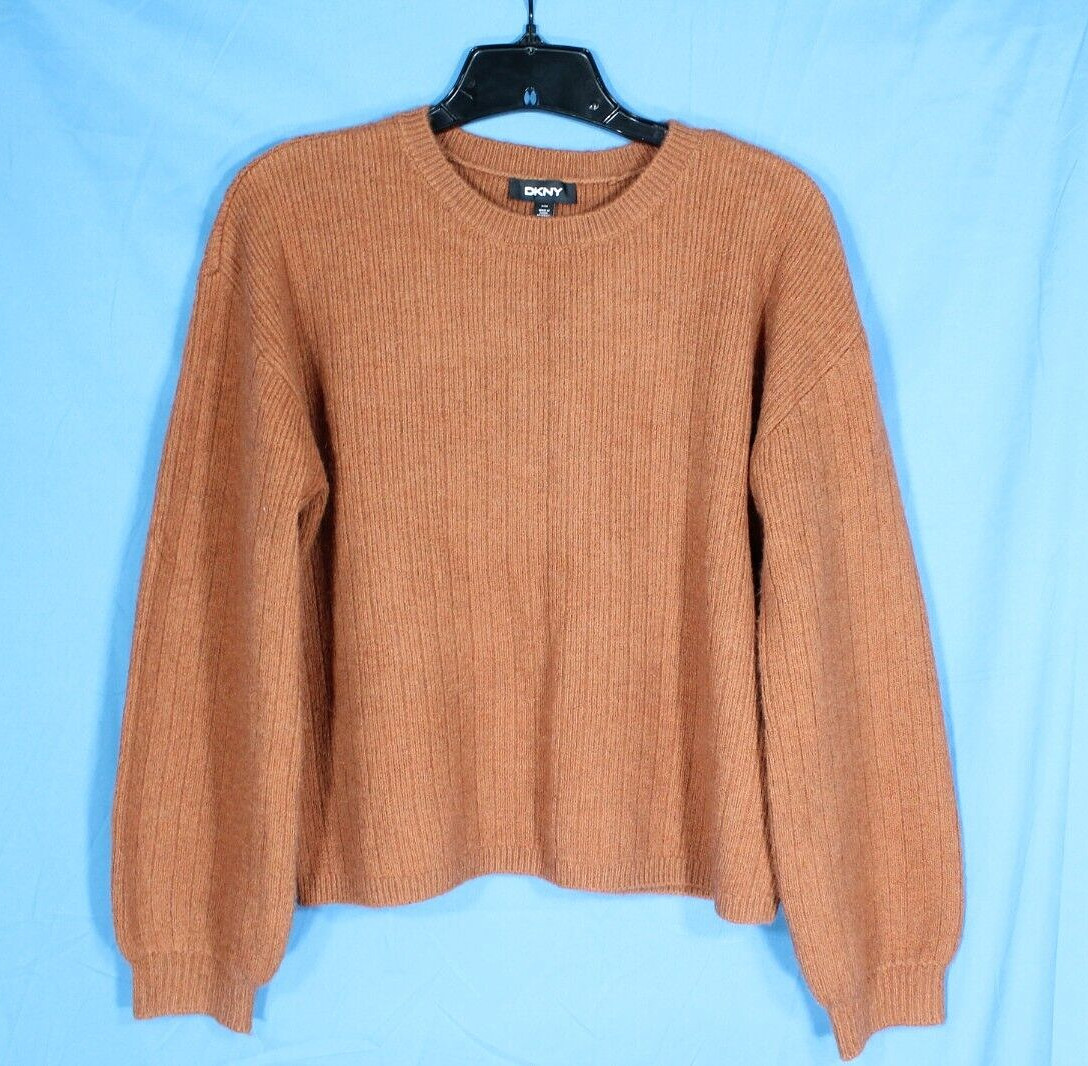 DKNY Midweight RIBBED KNIT Pullover CASHMERE BLEN… - image 1