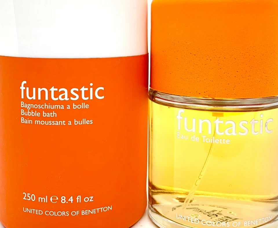 BENETTON FUNTASTIC 2 PIEZAS SET DE REGALO PARA NIÑA EDT SPRAY 3.3 OZ, BAÑO DE BURBUJAS 8.4 OZ Foto 4 de 4
