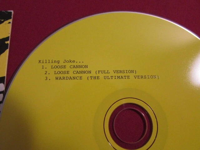KILLING JOKE LOOSE CANNON 2003 CD SINGLE 2 VERSIONS+WARDANCE DAVE GROHL VG+ OOP Foto 3 de 4