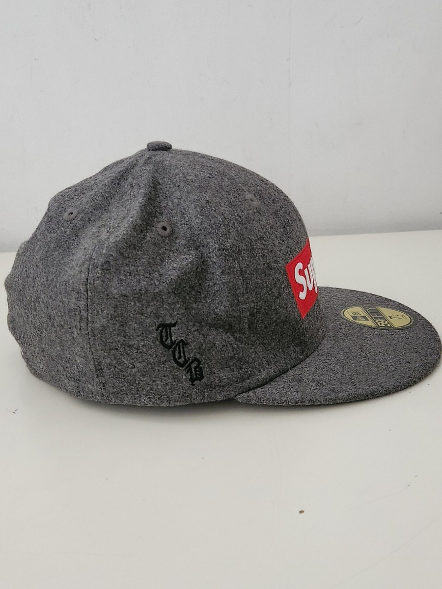 FW11 Supreme Loro Piana Box Logo New Era Grey Wool Cashmere FW11 Supreme Loro Piana Box Logo New Era Grey Wool Cashmere