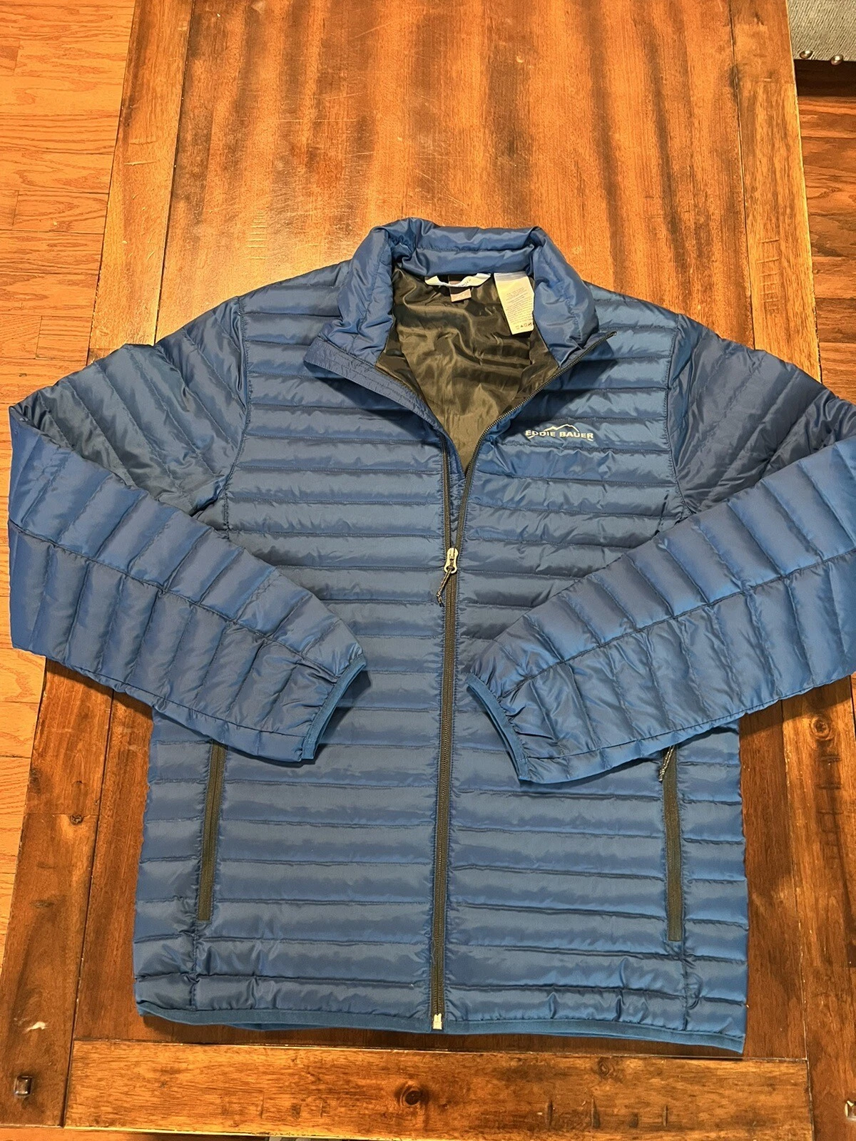 Mens Eddie Bauer EB650 Down Coat Lightweight Puffer Jacket Size Small