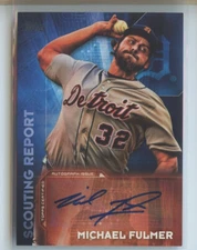 2016 Topps Scouting Report Autographs MICHAEL FULMER UPD RC Detroit Tiger