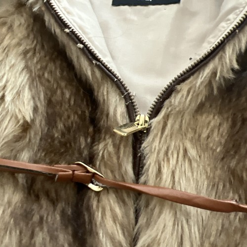 ZARA KIDS GIRL'S BROWN FAUX FUR SLEEVELESS LINED VEST Size XXS - Picture 12 of 23