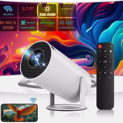 4K 5G WiFi Projektor LED Android USB HDMI 10000 lumens Beamer UHD Heimkino Video