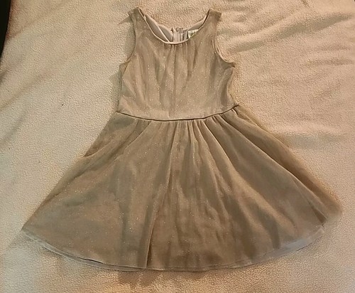 Crazy 8's Girls Party Dress Gold Sparkly Size 7 - Picture 3 of 6