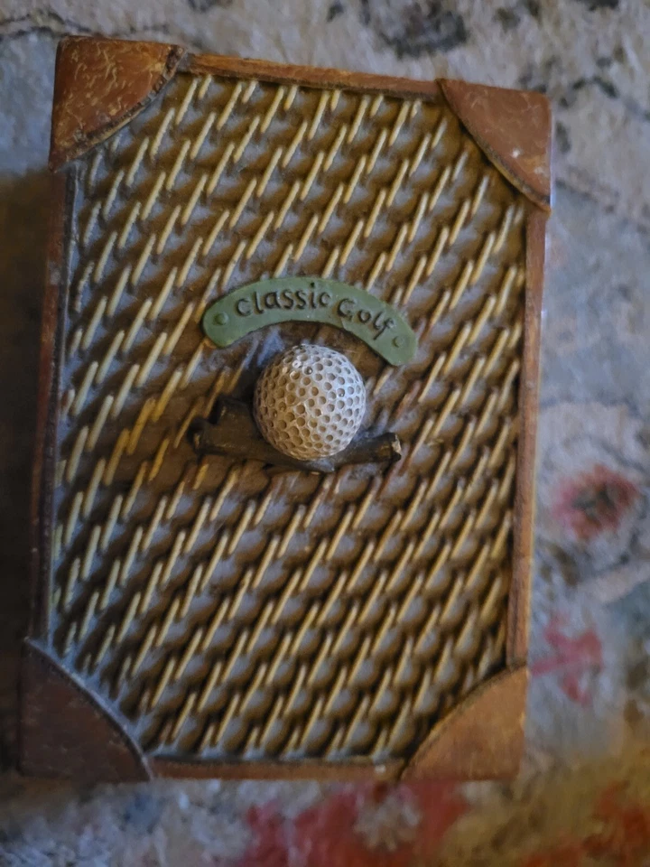 Vintage Golf Desk Decor Pencil Holder And Keepsake Box - Image 3 of 4
