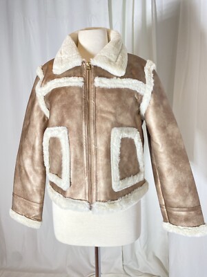 French Connection Women's Balia Faux Fur Jacket,color-metallic, Size-L, $178