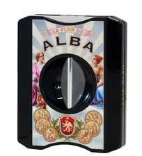 Elie Bleu C-5 V-Cut Cigar Cutter, La Flor De Alba, Black, EBC5063, New In Box
