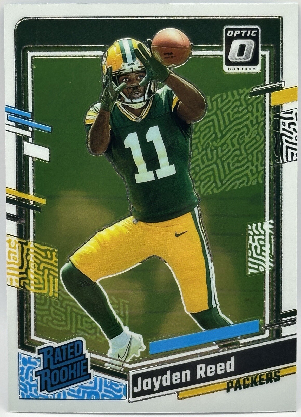 2023 Panini Donruss Optic - Rated Rookie #239 Jayden Reed (RC) GB