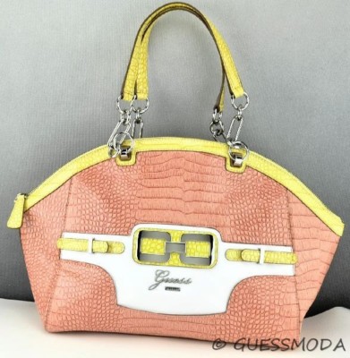 New Trend Limited GuEsS Handbag Ladies Mikelle Hobo Bag Coral Multi BNWT