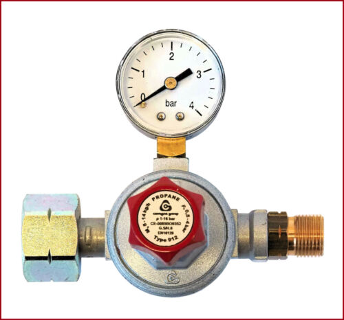 Gas-Druckregler / Druckminderer 0,5 - 4 bar, regelbar - Bild 1 von 1