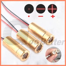 Laser Module Red Cross hair Line Poin Dot Diode Focusable Lens 650nm 5mW 3V 5V