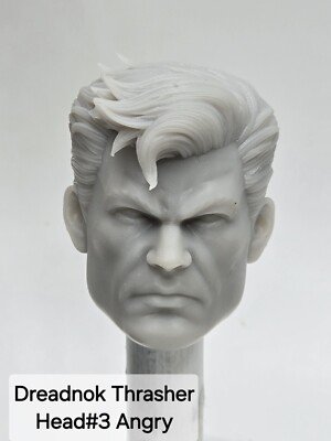 3d Printed  DREADNOK THRASHER HEAD#3 1:12 6'' GI Joe Classified/Marvel Legends