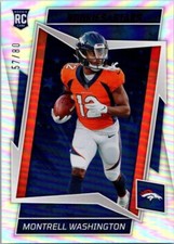 2022 PANINI ROOKIES & STARS LONGEVITY PARALLEL #157 MONTRELL WASHINGTON RC 57/80