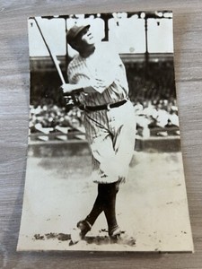 BABE RUTH Vintage  Kodak Postcard CARD Yankees Baseball
