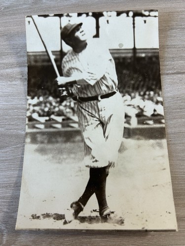 BABE RUTH Vintage Kodak Postcard CARD Yankees Baseball